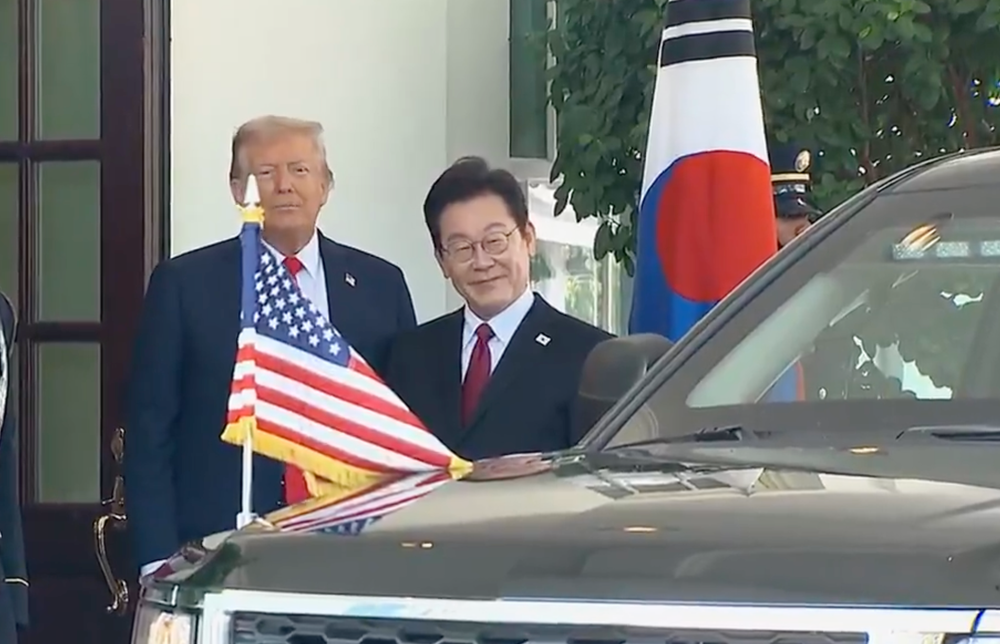 Trump recibe en la Casa Blanca al presidente de Corea del Sur