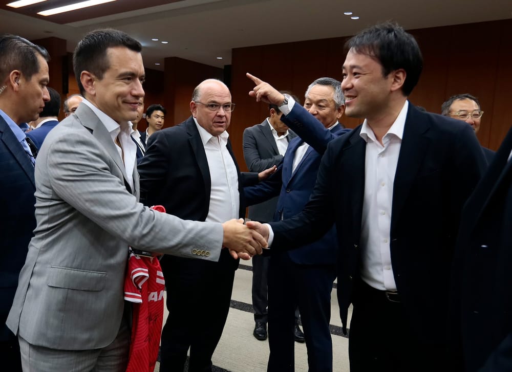 Noboa impulsa acuerdo comercial con Japón en visita oficial