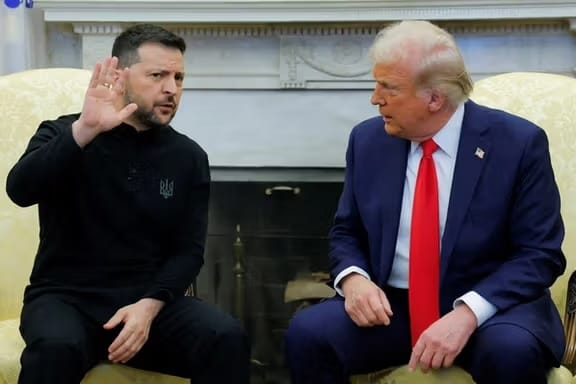Trump y Zelensky en La Casa Blanca. Fuente: AP