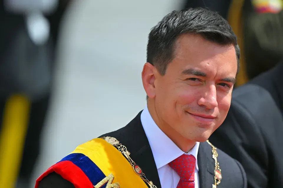 Daniel Noboa, presidente de Ecuador - FOTOGRAFÍA: RODRIGO BUENDIA/GETTY IMAGES