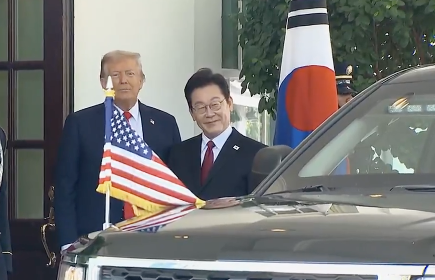 Trump recibe en la Casa Blanca al presidente de Corea del Sur